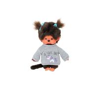 Monchhichi Bandai Peluche Unicorno Peluche Scimmietta Iconica degli Anni '80 - Morbidissima peluche 20 cm per bambini, adulti - Giocattolo per Bambini dai 2 anni in su - 80331