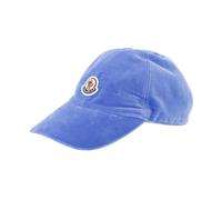 Moncler - Cappello in velluto con patch logo - - Accessories - Donna - Blu - ONE SIZE