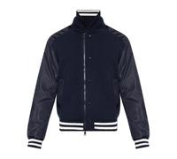 Moncler - Cardigan con tessuti misti - - Knitwear - Uomo - Blu - S