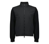 Moncler - Cardigan con zip multimateriale - - Jackets - Uomo - Nero - S