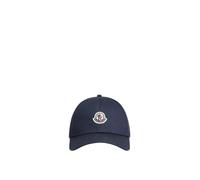 Moncler - Cotton Gabardine Baseball Cap - - Accessories - Uomo - Blu - ONE SIZE