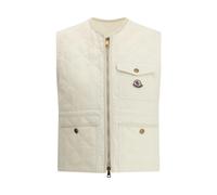 Moncler - Gilet Imbottito Trapuntato con Tasche Applicate - - Jackets - Donna - Beige - L