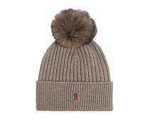Moncler - Grenoble Après-Ski Beanie - - Accessories - Donna - Beige - ONE SIZE