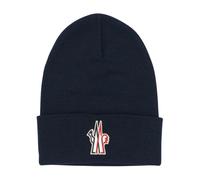 Moncler - Grenoble Wool Beanie - - Accessories - Uomo - Blu - ONE SIZE