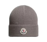 Moncler - Logo Cotton Beanie - - Accessories - Uomo - Grigio - ONE SIZE