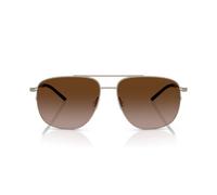 Moncler Me4004 Occhiali Da Sole Unisex Oro Geometrico Marrone 57mm