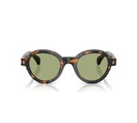 Moncler Me6003 Occhiali Da Sole Unisex Avana Rotondo Verde 47mm