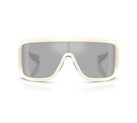 Moncler Me8003 Occhiali Da Sole Unisex Bianco Mascherina Grigio 42mm