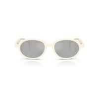 Moncler Me8006 Occhiali Da Sole Unisex Bianco Rotondo Grigio 51mm