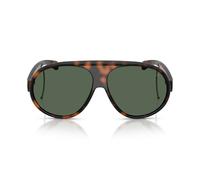 Moncler Me8007u Occhiali Da Sole Unisex Avana Mascherina Verde 62mm