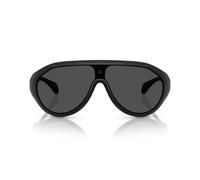 Moncler Me8009u Occhiali Da Sole Unisex Nero Mascherina Grigio 32mm