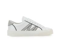 Moncler - Monaco2 Leather & Glitter Sneakers - - Shoes - Donna - Bianco - 36 EU