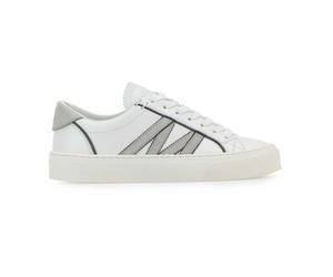 Moncler - Monaco2 Leather & Glitter Sneakers - - Shoes - Donna - Bianco - 39 EU
