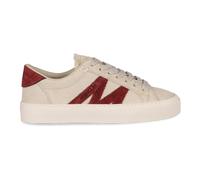 Moncler - Monaco2 Leather Sneaker - - Shoes - Donna - Beige - 37 EU