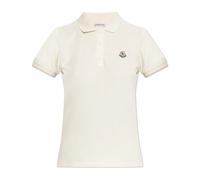 Moncler - Polo con Logo - - Tops - Donna - Beige - XS