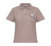 Moncler - Polo con patch logo - - Tops - Donna - Rosa - S