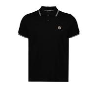Moncler - Polo con profili - - Tops - Uomo - Nero - S