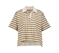 Moncler - Polo in Cotone a Righe - - Tops - Donna - Beige - S
