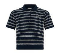 Moncler - Polo in cotone a righe - - Tops - Uomo - Blu - L