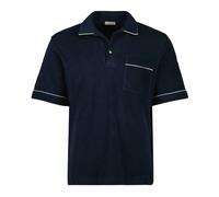 Moncler - Polo in Cotone Blu Navy Primavera-Estate 2025 - - Tops - Uomo - Blu - L