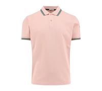 Moncler - Polo in Cotone con Profili a Contrasto - - Tops - Uomo - Rosa - L
