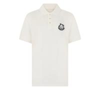 Moncler - Polo con patch logo - - Tops - Uomo - Bianco - M