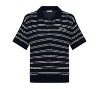 Moncler - Polo Shirt con Logo Ricamato - - Tops - Donna - Blu - S