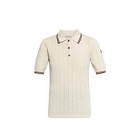 Moncler - Polo Shirt con Patch Logo - - Tops - Donna - Beige - M