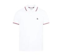 Moncler - Polo con Logo - - Tops - Uomo - Bianco - L