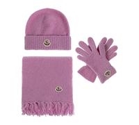Moncler - Rosa Set Sciarpa- Cappello e Guanti - - Accessories - Donna - Rosa - L