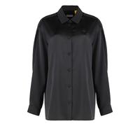 Moncler - Satin Shirt - - Blouses & Shirts - Donna - Nero - XS