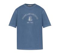 Moncler - T-Shirt con Logo - - Tops - Uomo - Blu - M