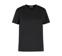 Moncler - T-shirt in Cotone con Logo Ricamato - - Tops - Donna - Nero - M
