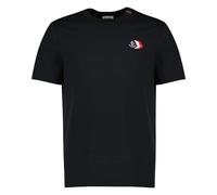 Moncler, ,Tops ,Uomo ,Blu ,S T-shirt a Maniche Corte con Patch Logo