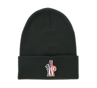 Moncler - Turn-Up Brim Beanie - - Accessories - Uomo - Verde - ONE SIZE
