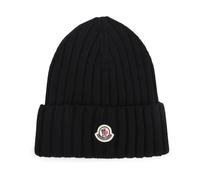 Moncler - Virgin Wool Beanie - - Accessories - Donna - Nero - ONE SIZE