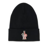 Moncler - Virgin Wool Beanie - - Accessories - Uomo - Nero - ONE SIZE