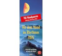 Mond-Planer 2026: Praktische Tagesplanung mit der Kraft des Mondes. Astrologischer Wandkalender mit Ferienterminen und Mondpausen. 19 x 48 cm