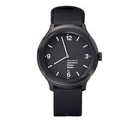 Mondaine Helvetica Bold - Orologio con Cinturino Nero in Nylon per Uomo e Donna, MH1.B1221.NB, 43 MM