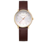 Mondaine Orologio Analogico al Quarzo Svizzero Donna con Cinturino in Pelle MLE.33110.LGV