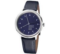 Mondaine Orologio Analogico al Quarzo Unisex Adulti con Cinturino in Pelle MH1.R2240.LD