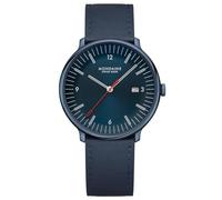 Mondaine Orologio da uomo al quarzo doppio blu 41 mm MLE.41240.LDV