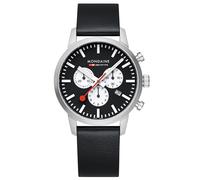 Mondaine Orologio da Uomo Cronografo Nero 41 MM Cronografo