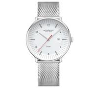 Mondaine Orologio unisex Doppio Solar Mesh 41 mm MLE.41910.SM