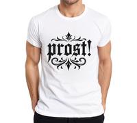 Monday Gothic Blackletter Montage, maglietta divertente da uomo, bianco, XL