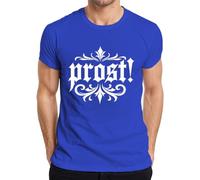Monday Gothic Blackletter Montage, maglietta divertente da uomo, Blu, M