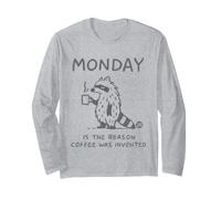 Monday Is The Reason Coffee Was Invented Maglia a Manica