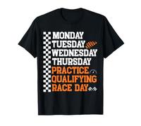 Monday Tuesday Wednesday Thursday Practice Qualifying Race Maglietta