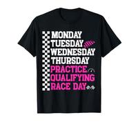 Monday Tuesday Wednesday Thursday Practice Qualifying Race Maglietta
