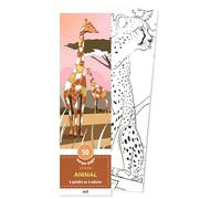 Monde animal: 50 marque-pages à peindre ou à colorier